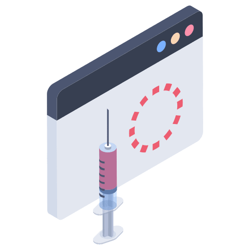 Sql injection syringe file seo and web icon
