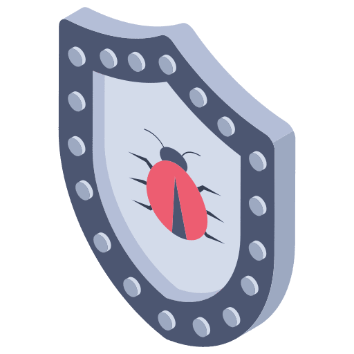 Antivirus ui malware security icon