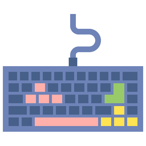 Keyboard keys gamer gaming icon