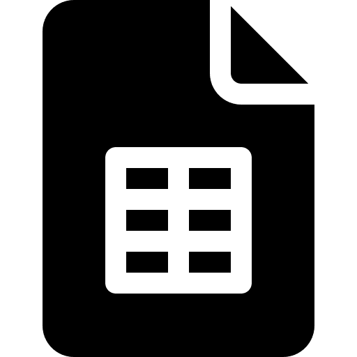 Google sheets ui text lines icon