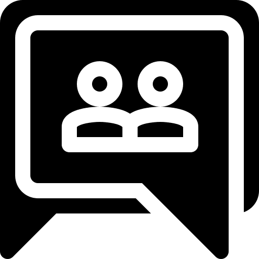 Groups chat bubble ui google icon