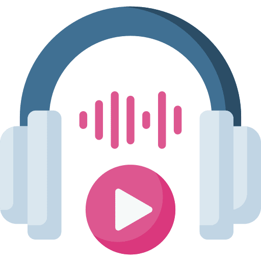 Listening headphones radio earphones icon