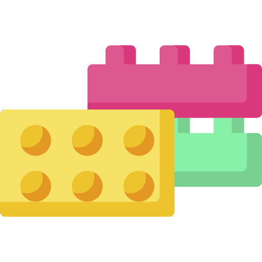 Building kids childhood hobbies and free time icon