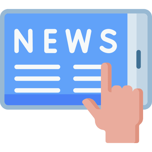 Read mobile online communications icon