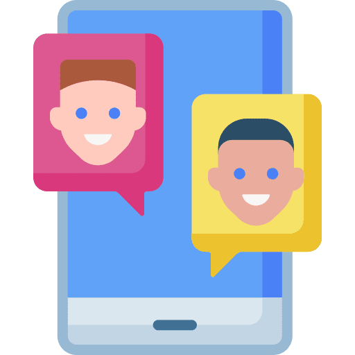Chat chat smartphone messages icon