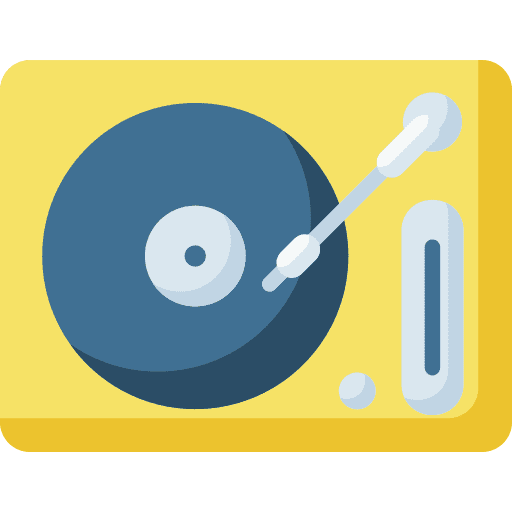 Vynil audio song gramophone icon