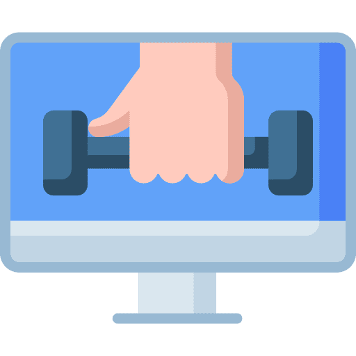 Online multimedia online gym icon