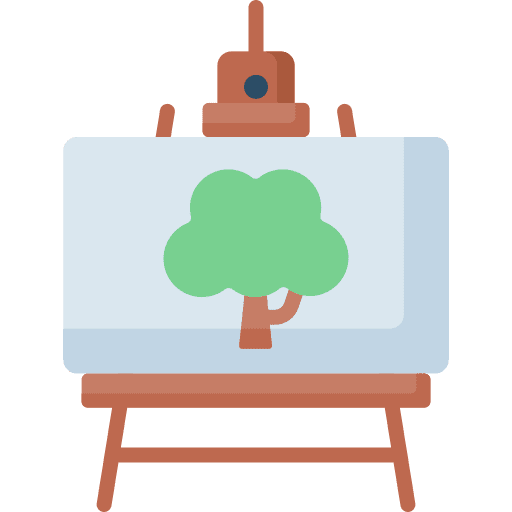 Painting paint canvas creative drawing icon