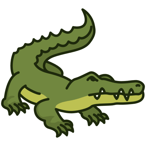Crocodile wild life animal animals icon