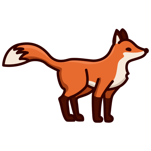 Fox animals wild life fox icon