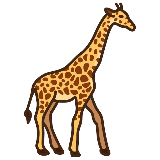 Giraffe animals giraffe zoology icon