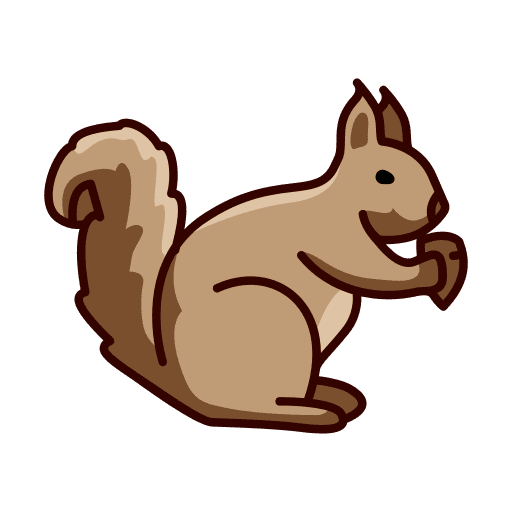 Squirrel zoo mammal squirrel icon