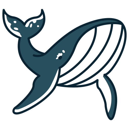Whale sea life animals animal kingdom icon