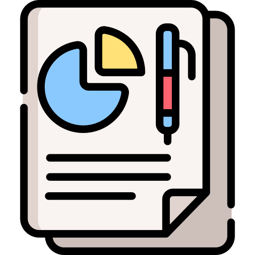 Business report banking business report accounting icon