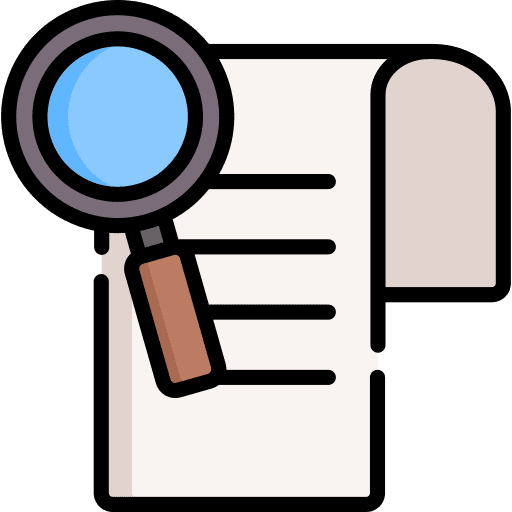 Search loupe magnifying glass bill icon