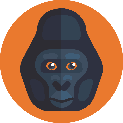 Gorilla gorilla exotic animal animals icon