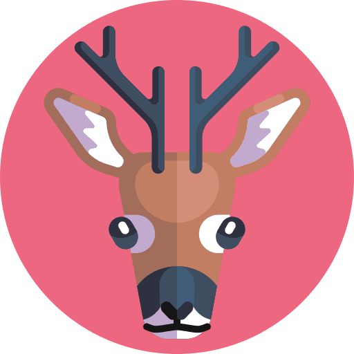 Reindeer reindeer wild life animals icon