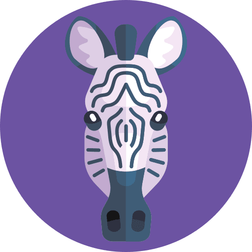 Zebra wild animals zebra animals icon