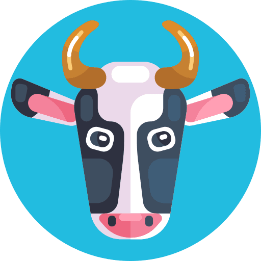 Cow animals domestic animals cow icon