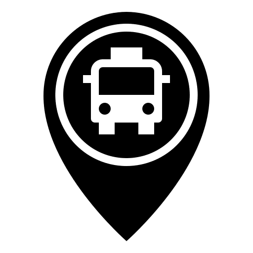 Bus stop bus stop map pointer maps and location icon