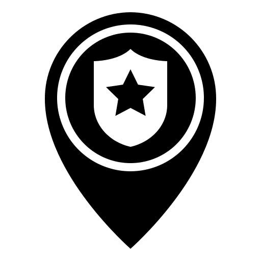 Police station police police station map pointer icon