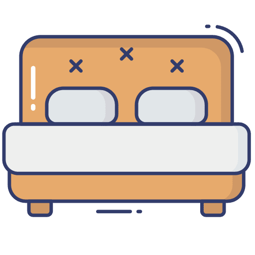 Bedroom bedroom bed furniture and household icon