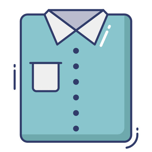 Shirt folded fashion garment icon