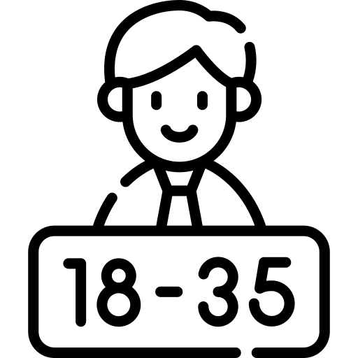 Adult marketing tie avatar icon