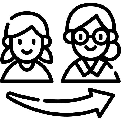 Growing up female avatar mature icon