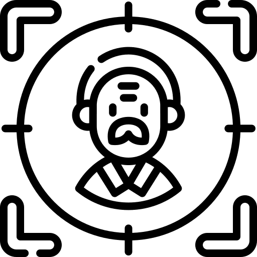 Target audience target audience old man icon