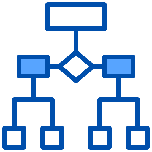 Workflow diagrams seo and web schema icon