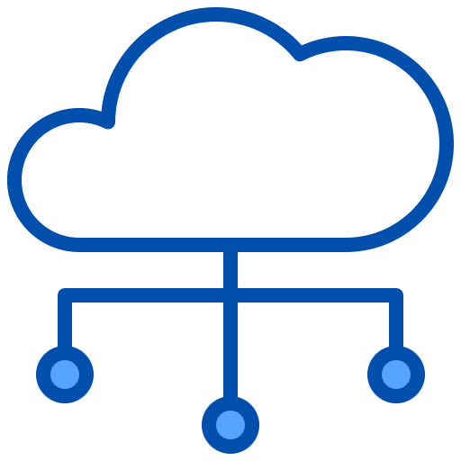 Cloud computing integration cloud data website icon