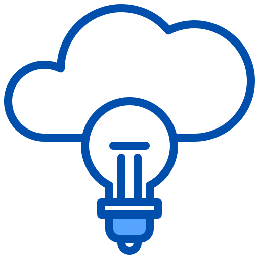 Idea electricity light bulb idea icon