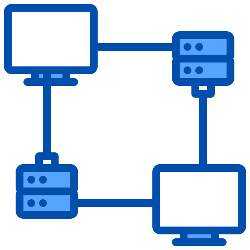 Network internet seo and web monitor icon