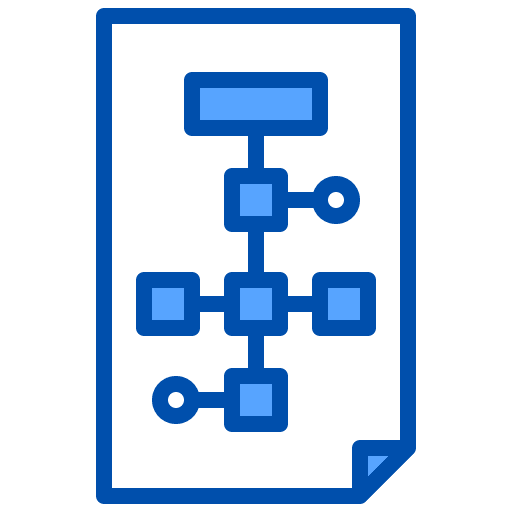 Plans process document files and folders icon