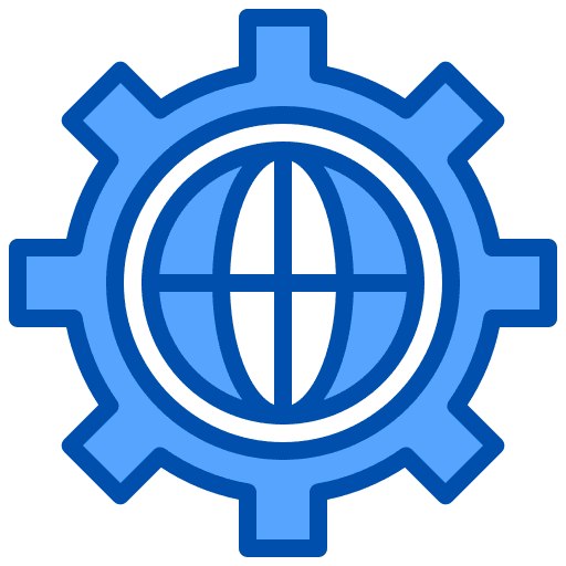 Web development ui globe grid seo and web icon