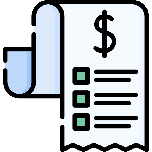 Bill bill commerce and shopping invoice icon