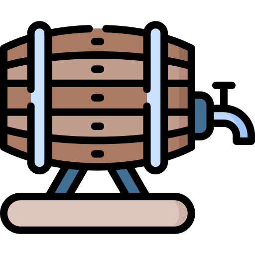 Barrel barrel food and restaurant pub icon
