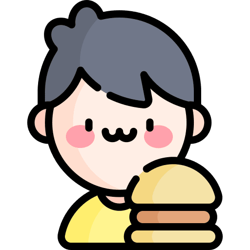 Food blogger user avatar caucasian icon