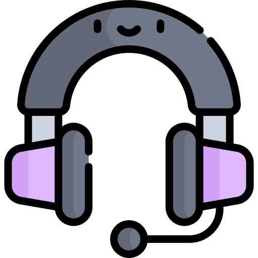 Headset microphone customer service music icon