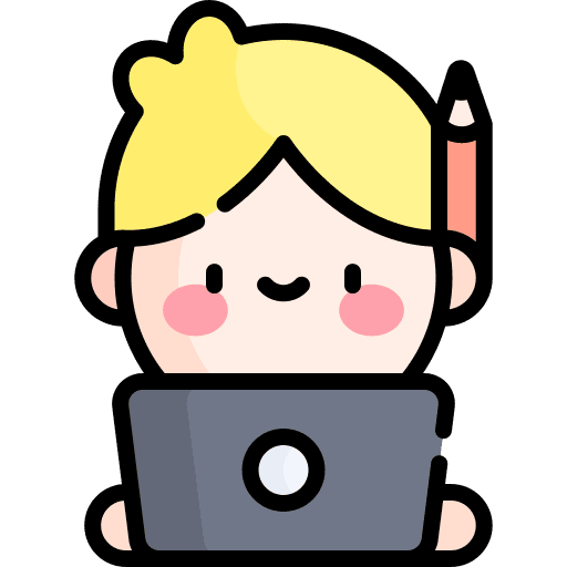 Blogger edit laptop caucasian icon