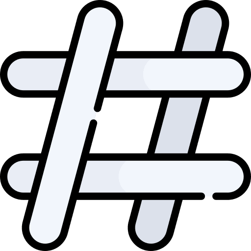 Hashtag ui social media hashtag icon