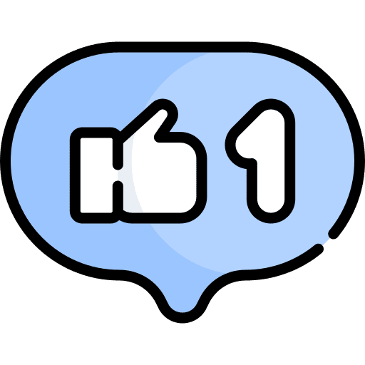 Like thumb up ui notification icon