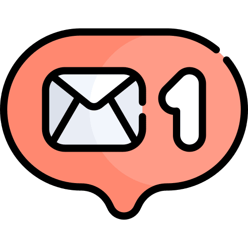 Mail notification ui speech bubble icon
