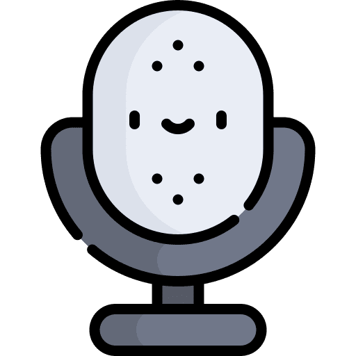 Microphone voice recording music and multimedia sound recording icon