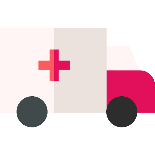 Ambulance vehicle emergency transport icon