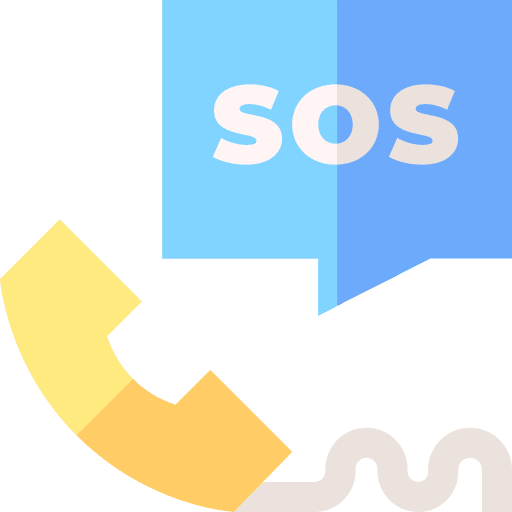 Emergency call phone call help emergency icon