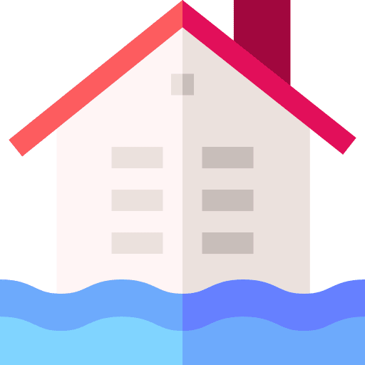 Floods climate change natural disaster water icon