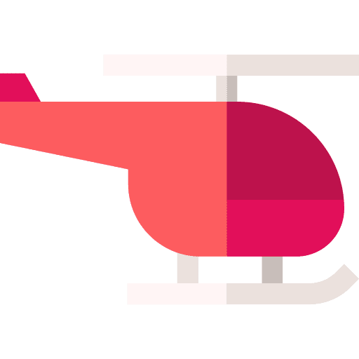 Helicopter chopper aircraft transportation icon