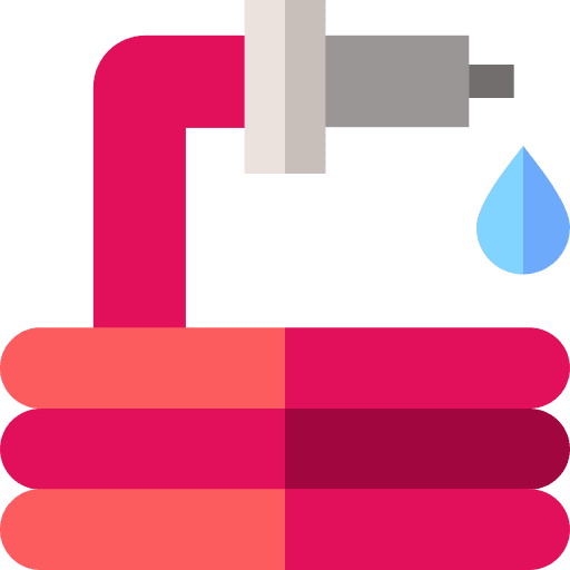 Water hose construction and tools tube pipe icon
